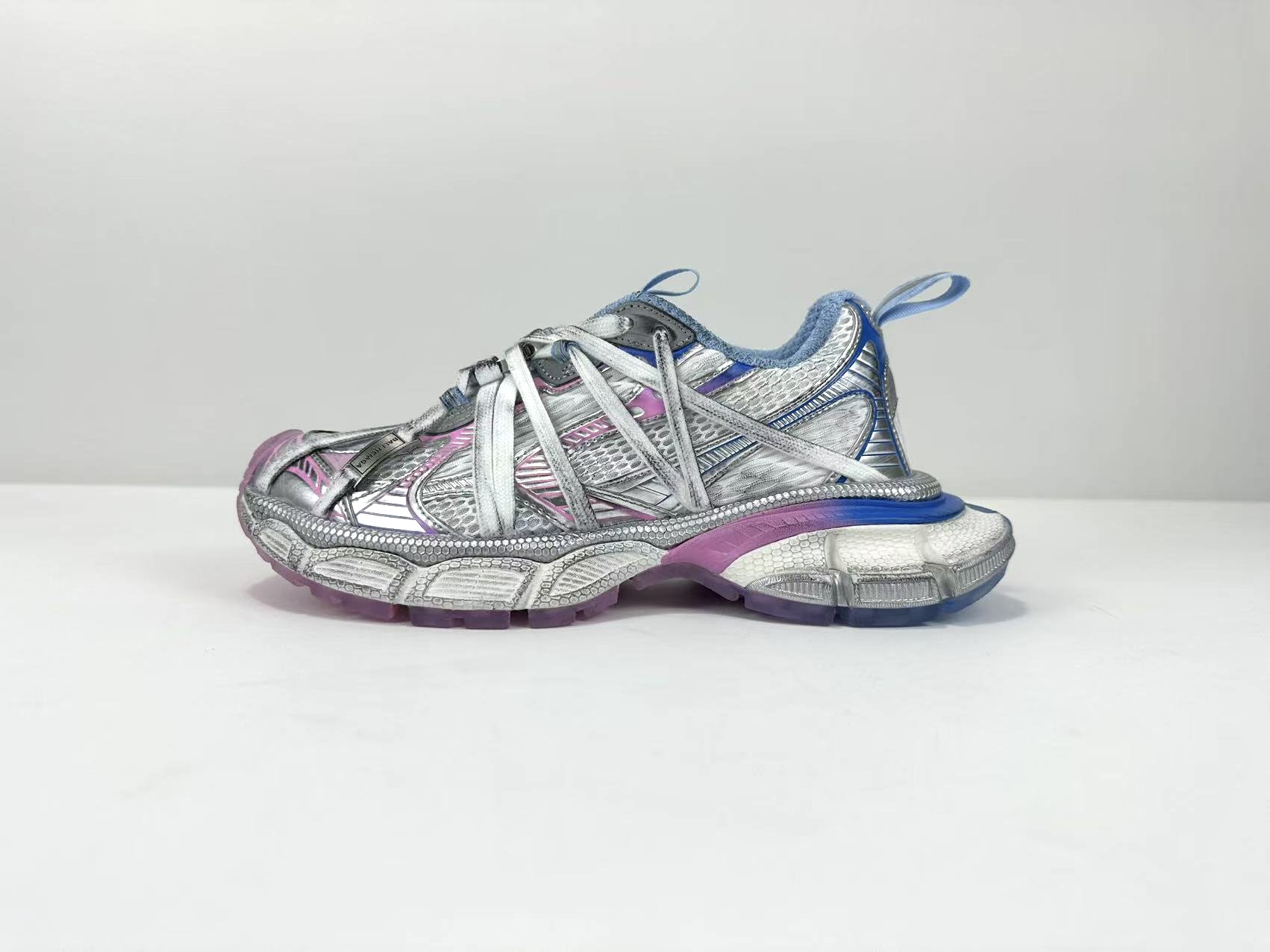 NO:236980,3xl straps, white and blue pink, dad shoes198609093xl绑带 白蓝粉,老爹鞋,Women's Shoes