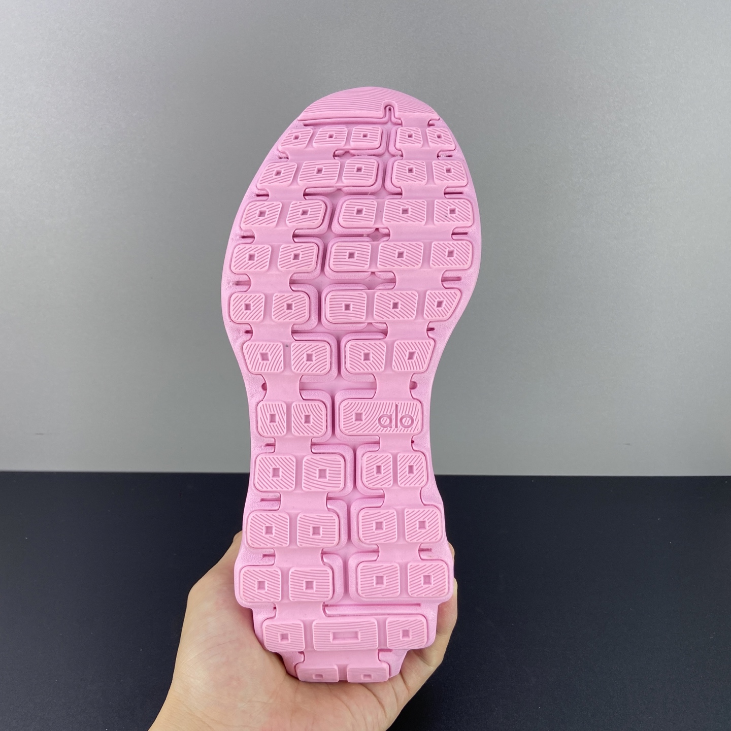 알로 핑크 컬러블록 플랫폼 캐주얼 러닝화 50729 이미지 9