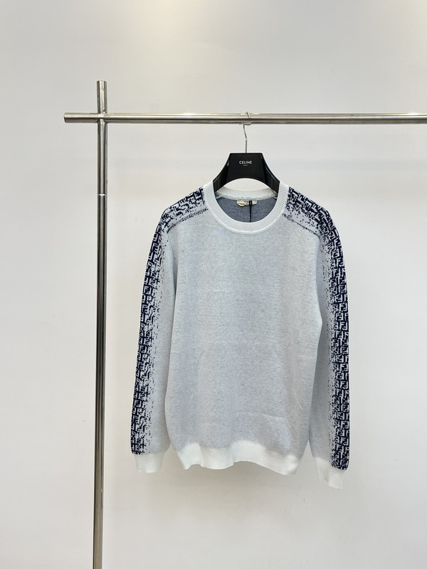 Fendi Clothing Sweatshirts Unisex Knitting Wool Fall/Winter Collection Fashion Casual
