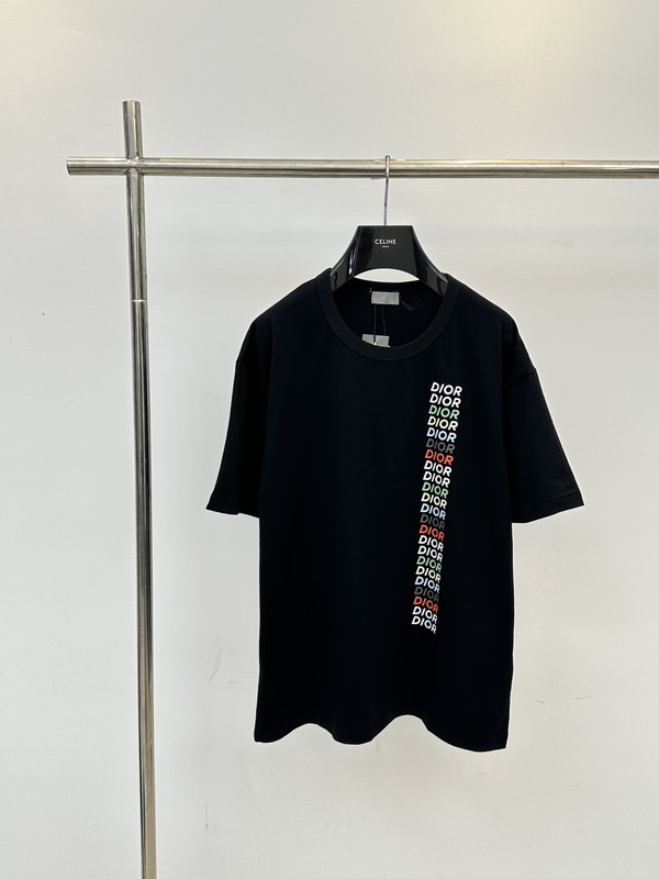 Dior Clothing T-Shirt 7 Star Collection Printing Cotton Knitting Nylon Short Sleeve