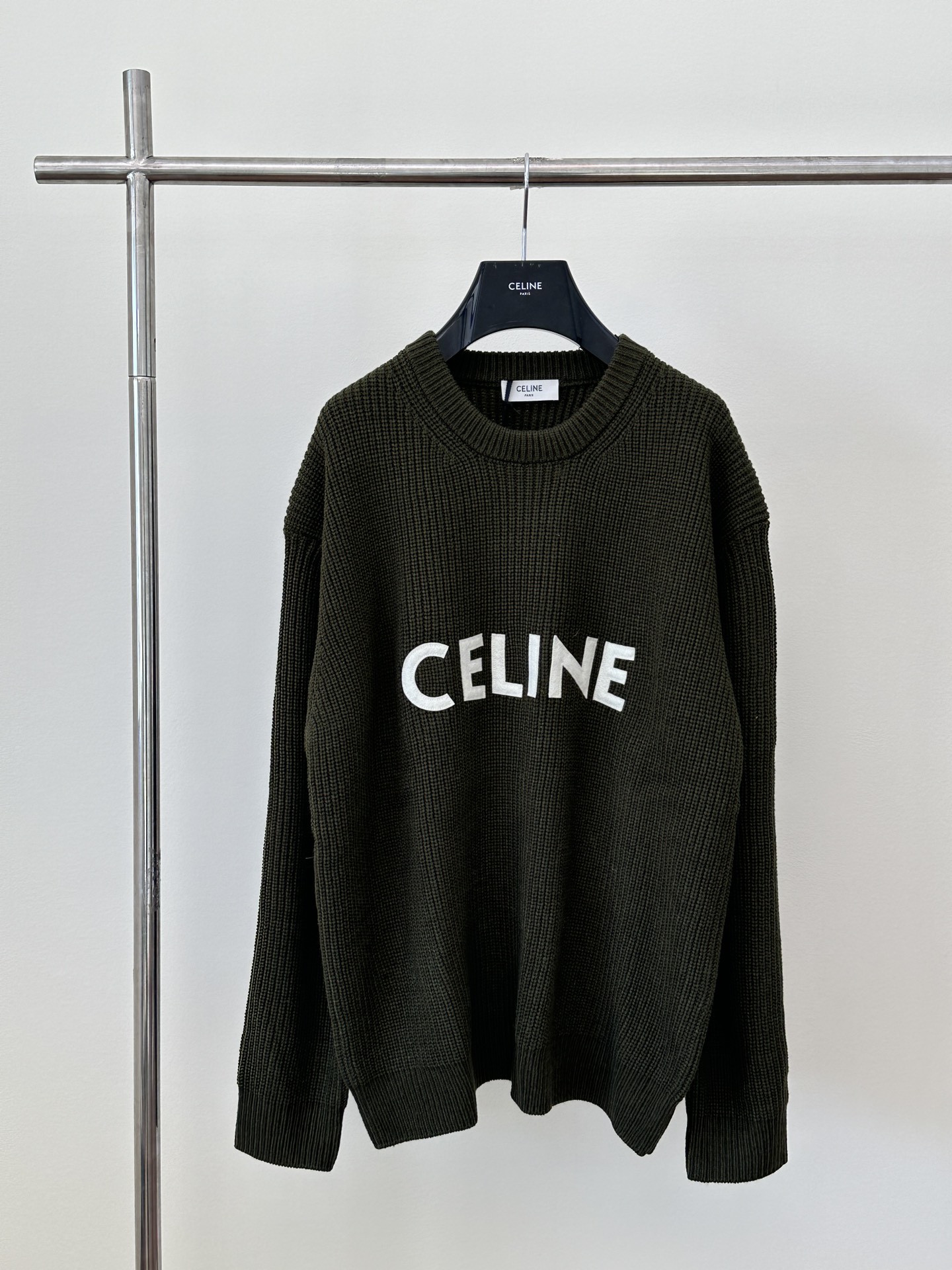 Celine Clothing Sweatshirts Embroidery Rabbit Hair Wool