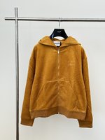 MiuMiu Clothing Coats & Jackets Embroidery Corduroy Cotton Fabric Fall/Winter Collection Hooded Top