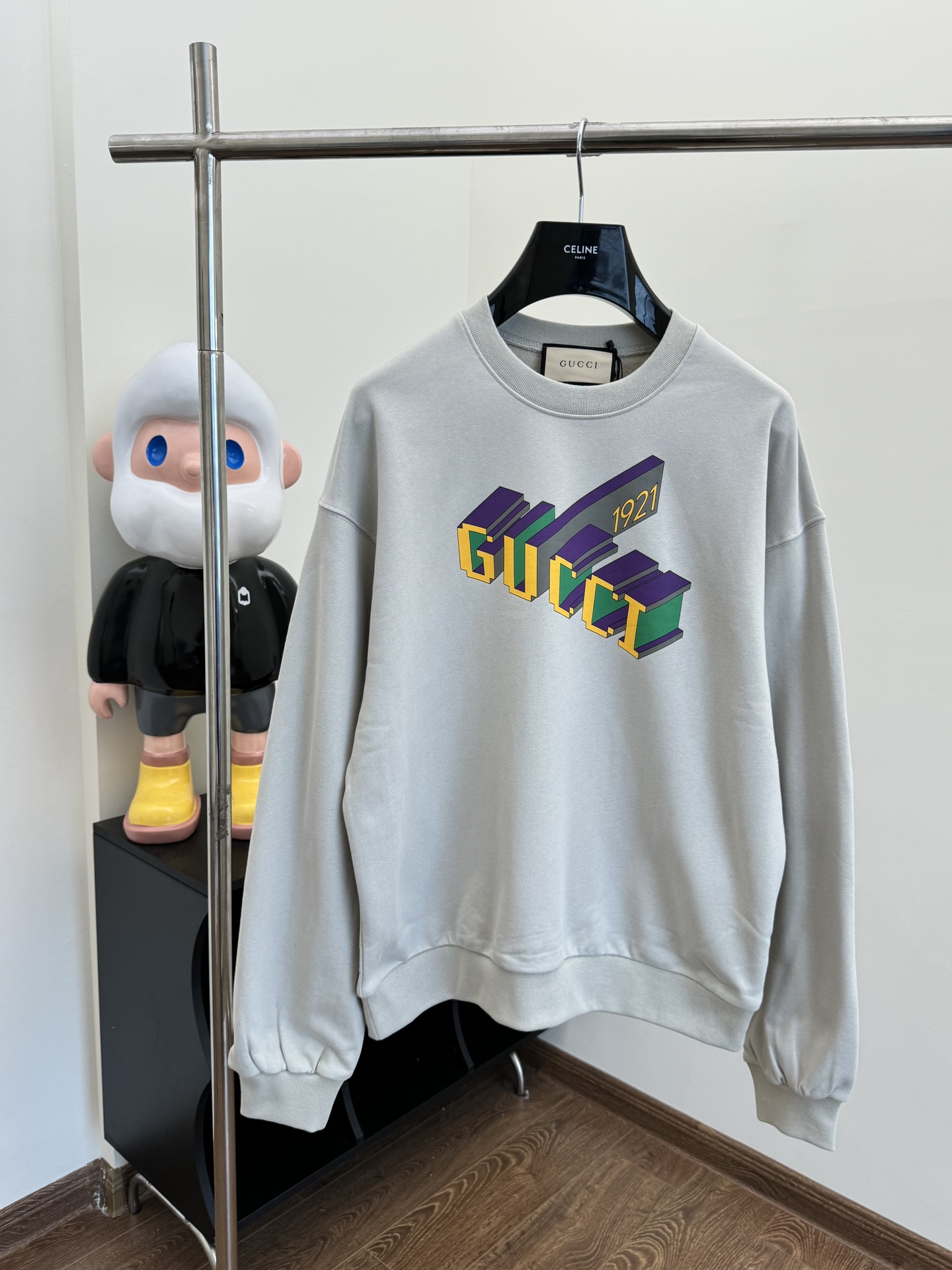 GUCC*/Gucci Sudadera con estampado 3D de formas, nueva temporada 24SS, Tallas: S/M/L. Comprada a YB para hacer el patró…