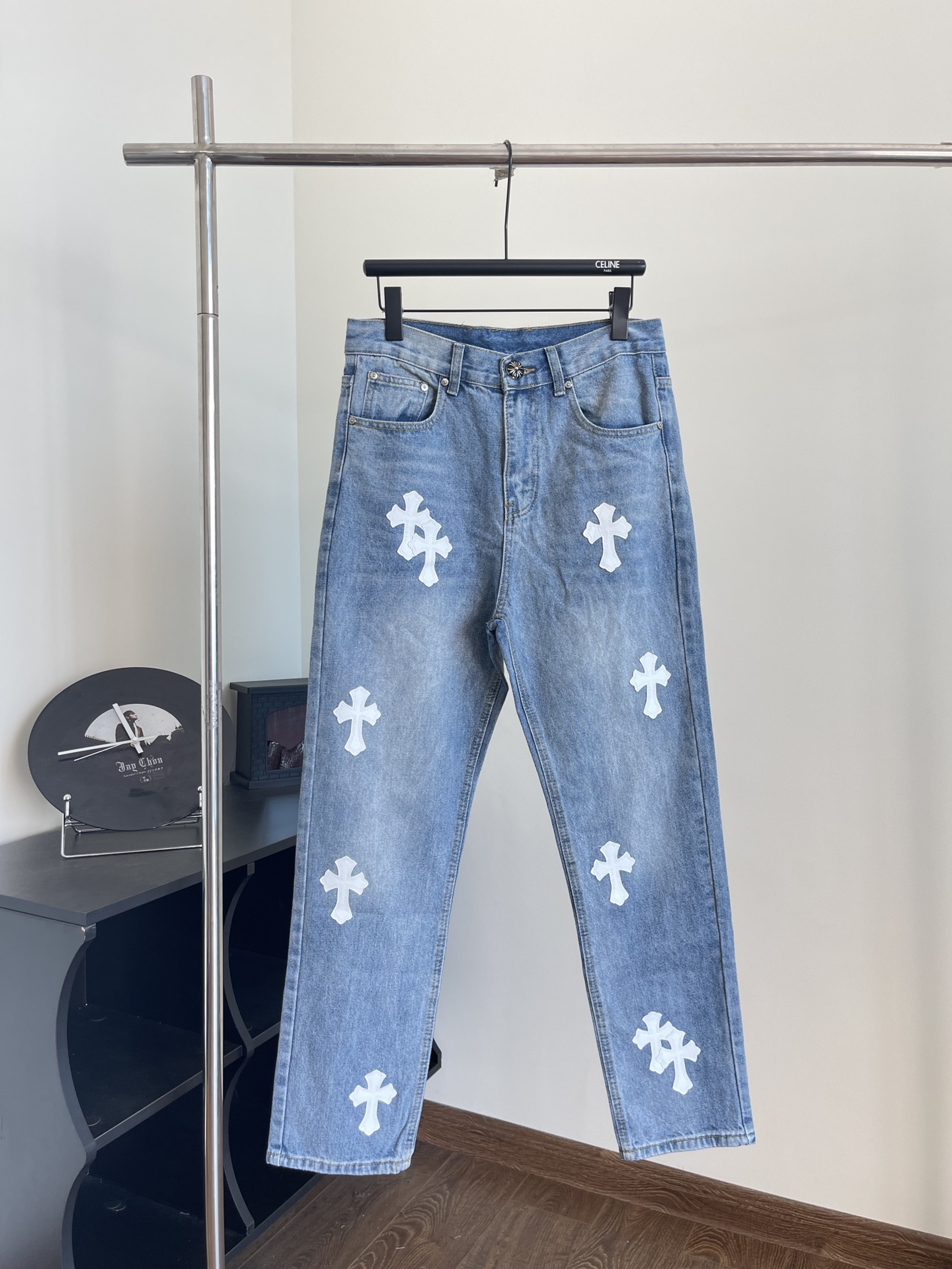Chrome Hearts Clothing Jeans White