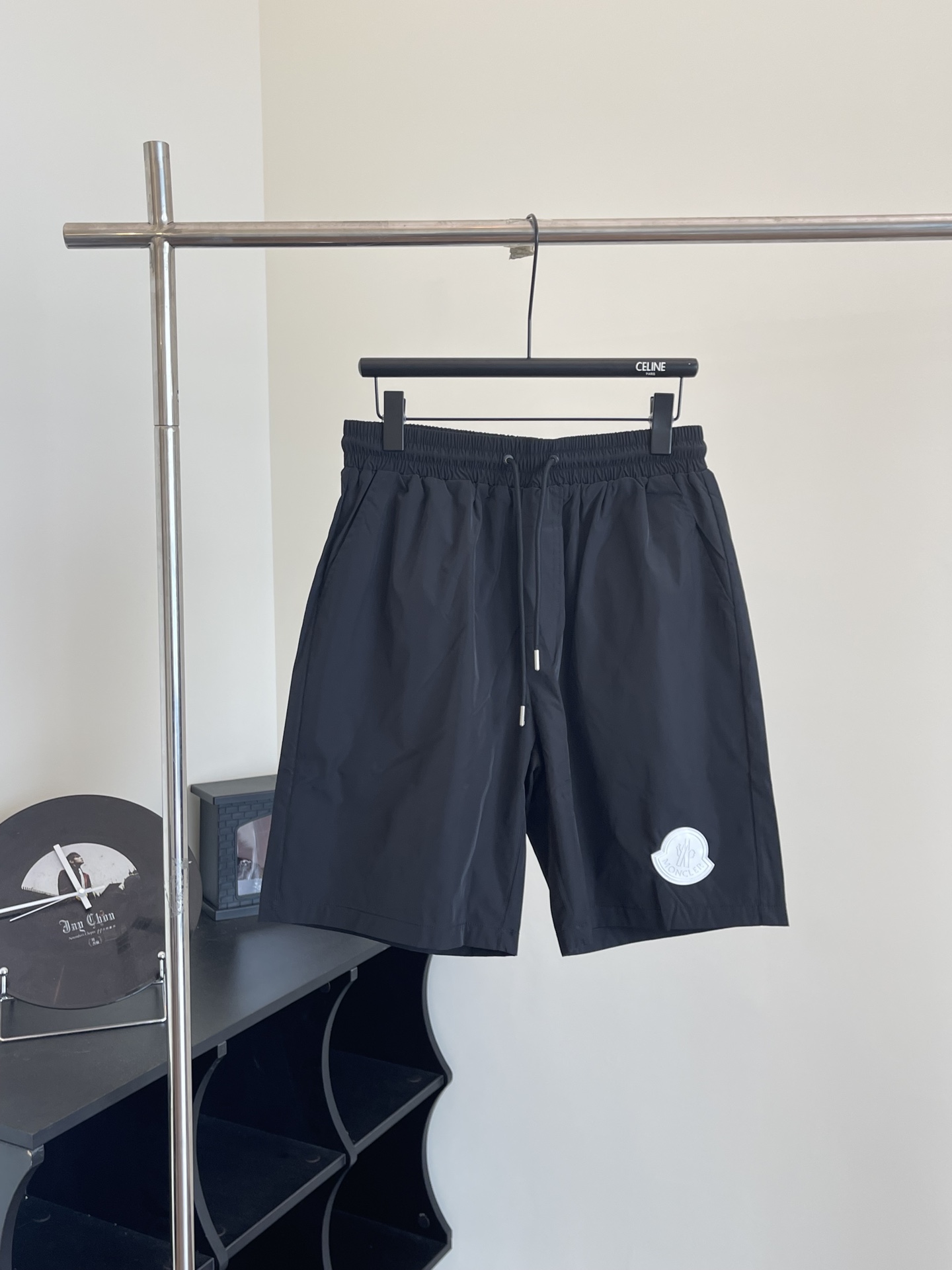 Moncle*/Moncler pantalones cortos de playa con etiqueta de cuero blanco, tallas: S/M/L/XL, edición limitada d…