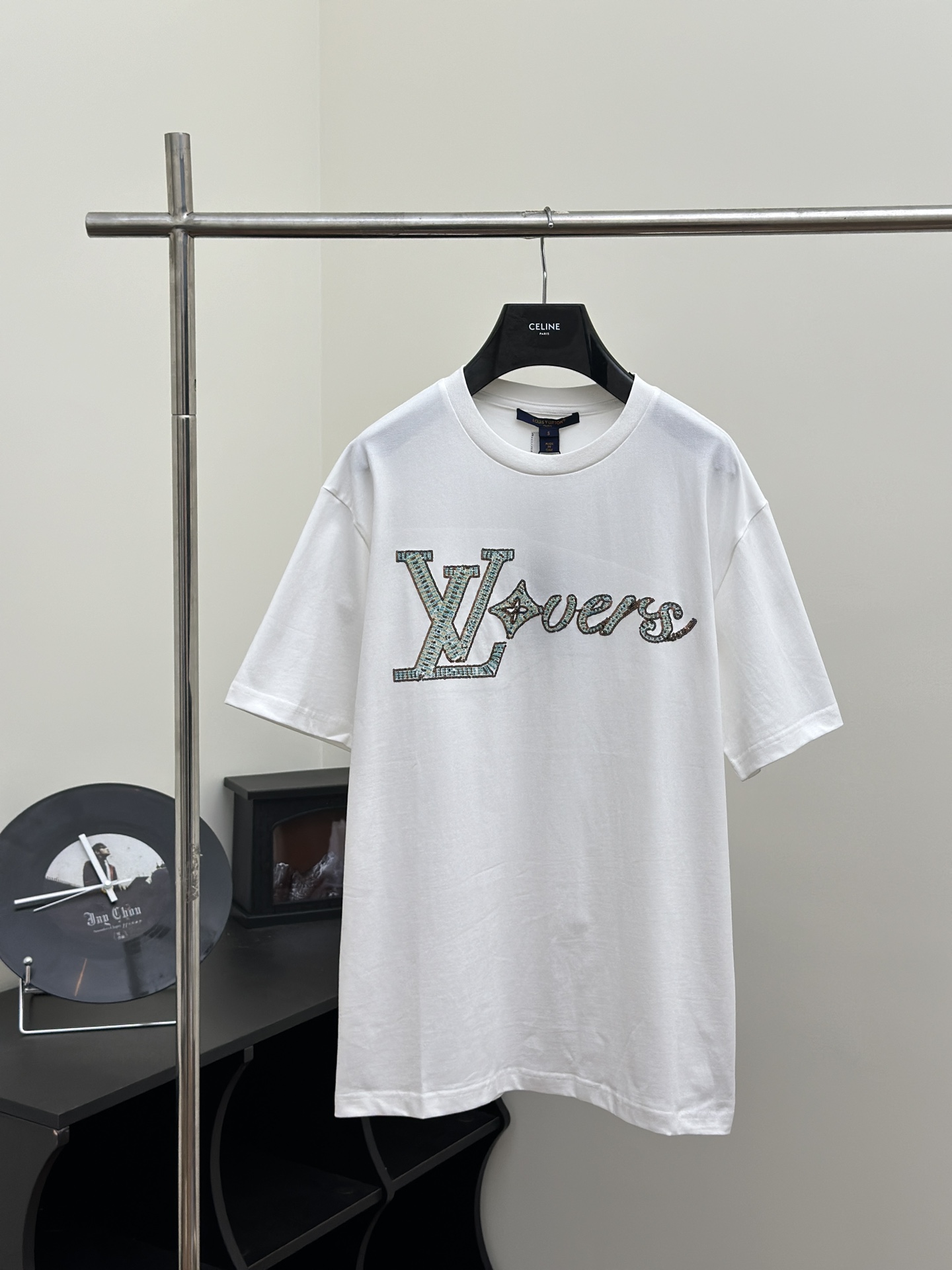 1:1 Clone
 Louis Vuitton Clothing T-Shirt Embroidery Cotton Spring/Summer Collection Short Sleeve