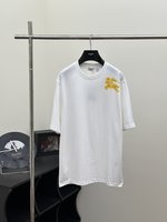 Burberry Fake
 Clothing T-Shirt Doodle Printing Cotton Short Sleeve