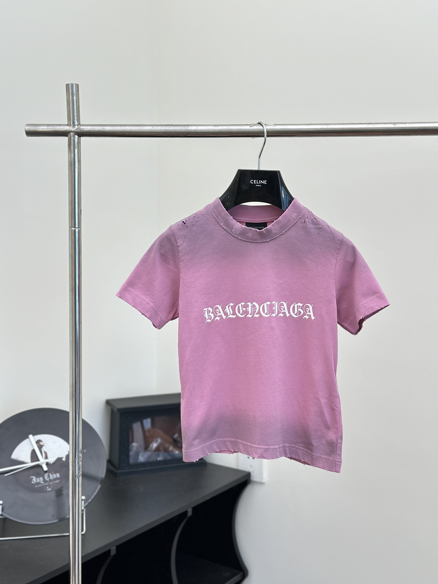 Balenciaga Clothing T-Shirt Printing Women Knitting Vintage Short Sleeve
