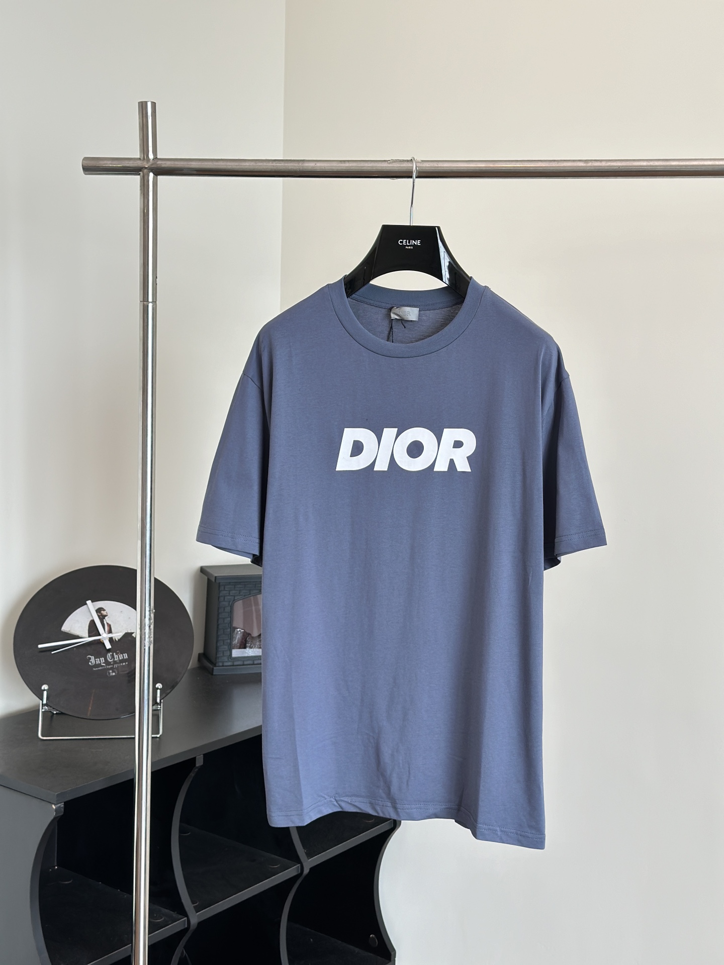 Camiseta de manga corta con nuevo logo estampado Dio*/Dior 24SS Talla: S/M/L/XL Confeccionada en tejido 100% puro algod…