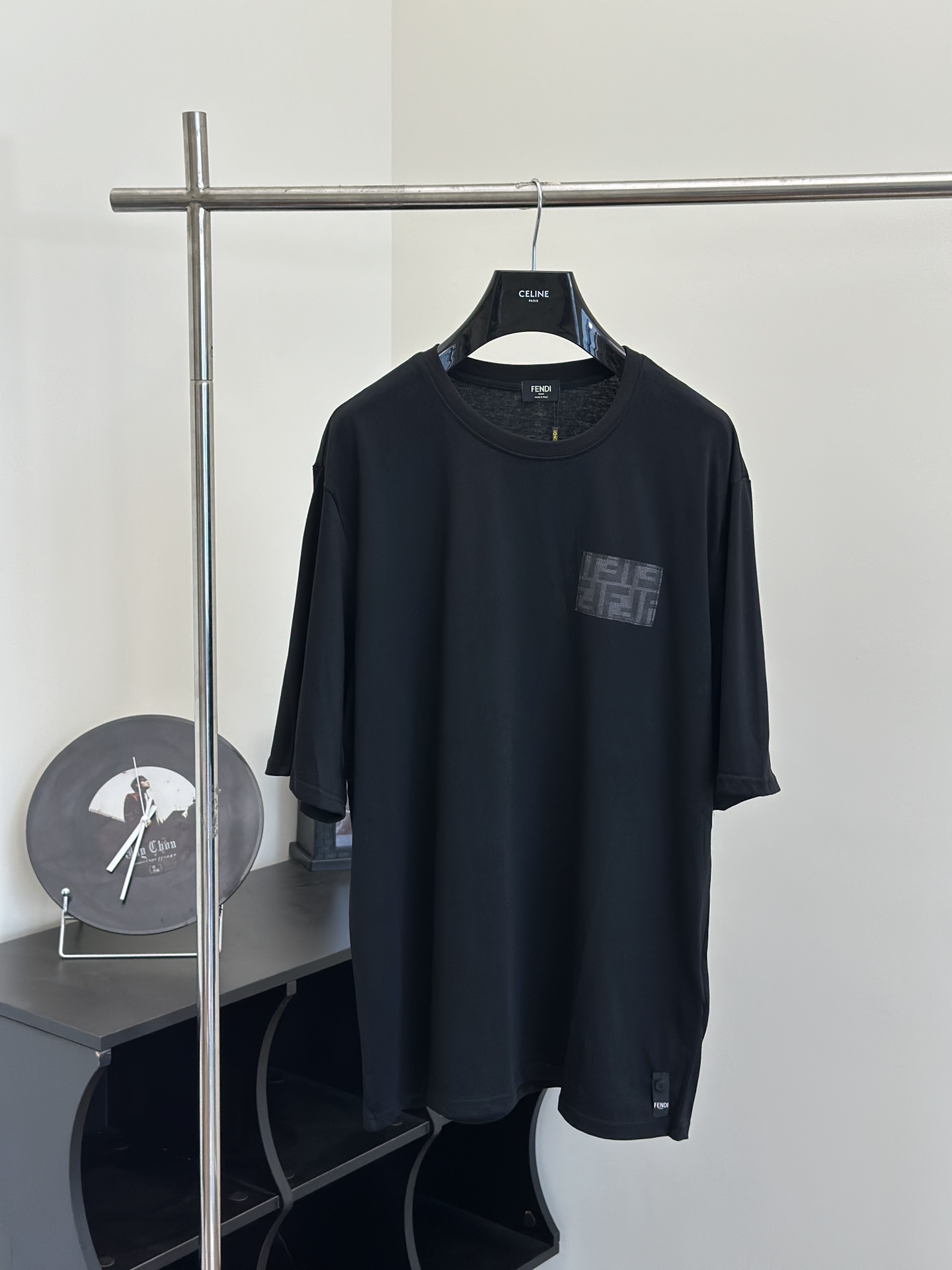Fend*/Fendi 24 spring/summer new style logo short sleeve. Size: S/M/L. Custom high-count high-density double-…