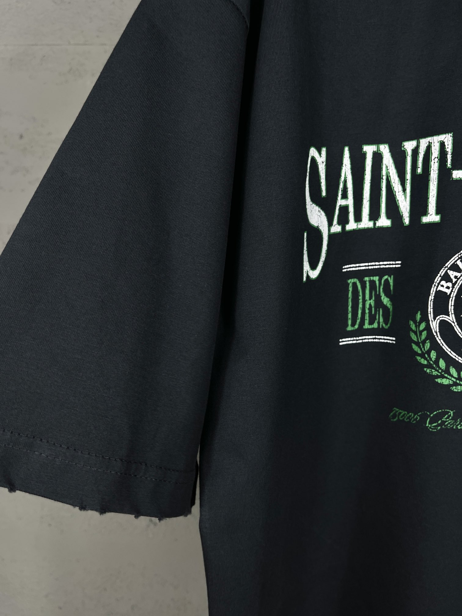 High-end Women’s Clothing: BALENCI*GA/Paris.SS24 Short-Sleeved T-Shirts, Parisian Fabric, Eco-Friendly Stamps - 图片 7
