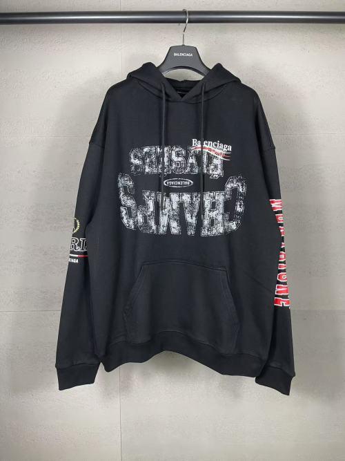 Balenciaga SS25 Collaboration Print Hoodie - Official Quality 1 Balenciaga SS25 Collaboration Print Hoodie – Official Quality