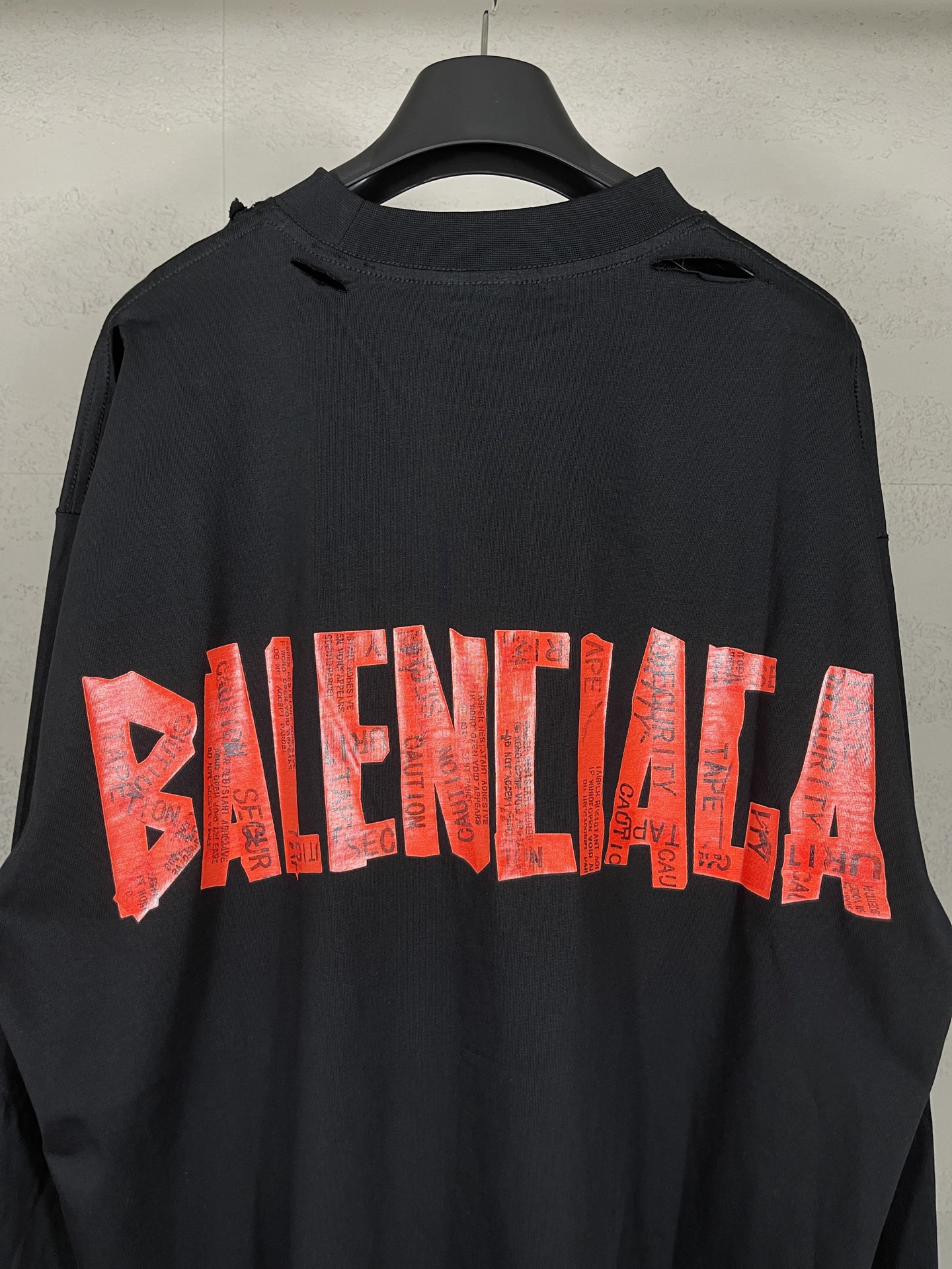 Review: P209 BALENTCI*GA/Paris 25ss Top Version Duct Tape Plaster Long-Sleeve T-shirt - 图片 8