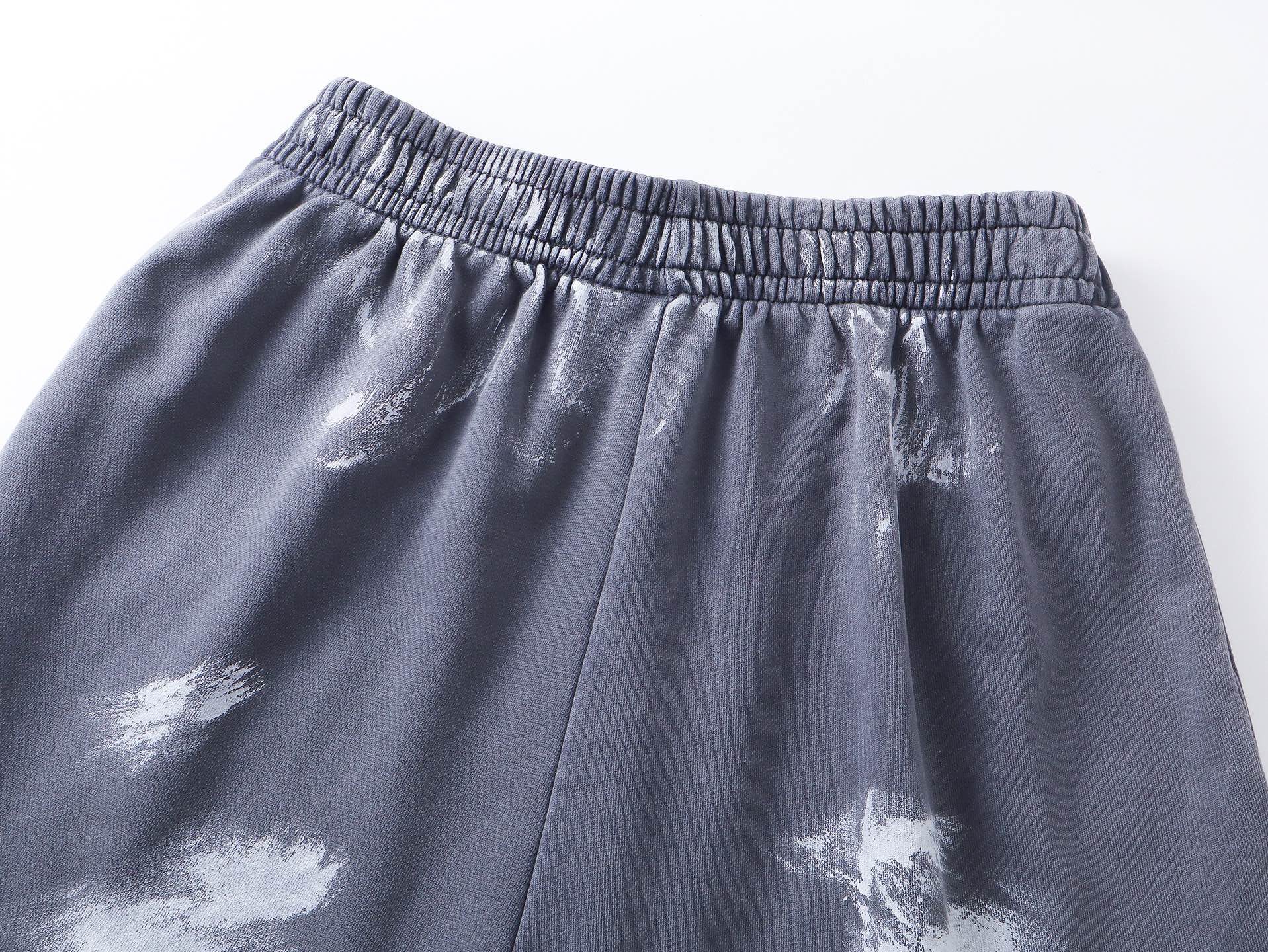 Balenciaga/巴黎世家 25ss油漆喷墨刺绣字母短裤