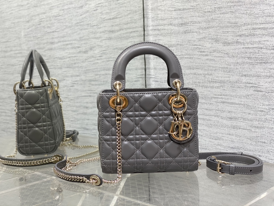 Dior Lady Elefant Grey Grau