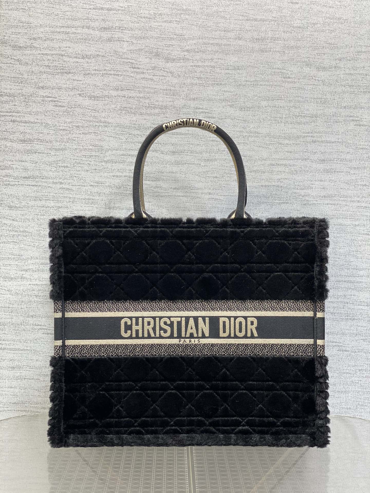 DIOR Large Tote Fur Tote Bag