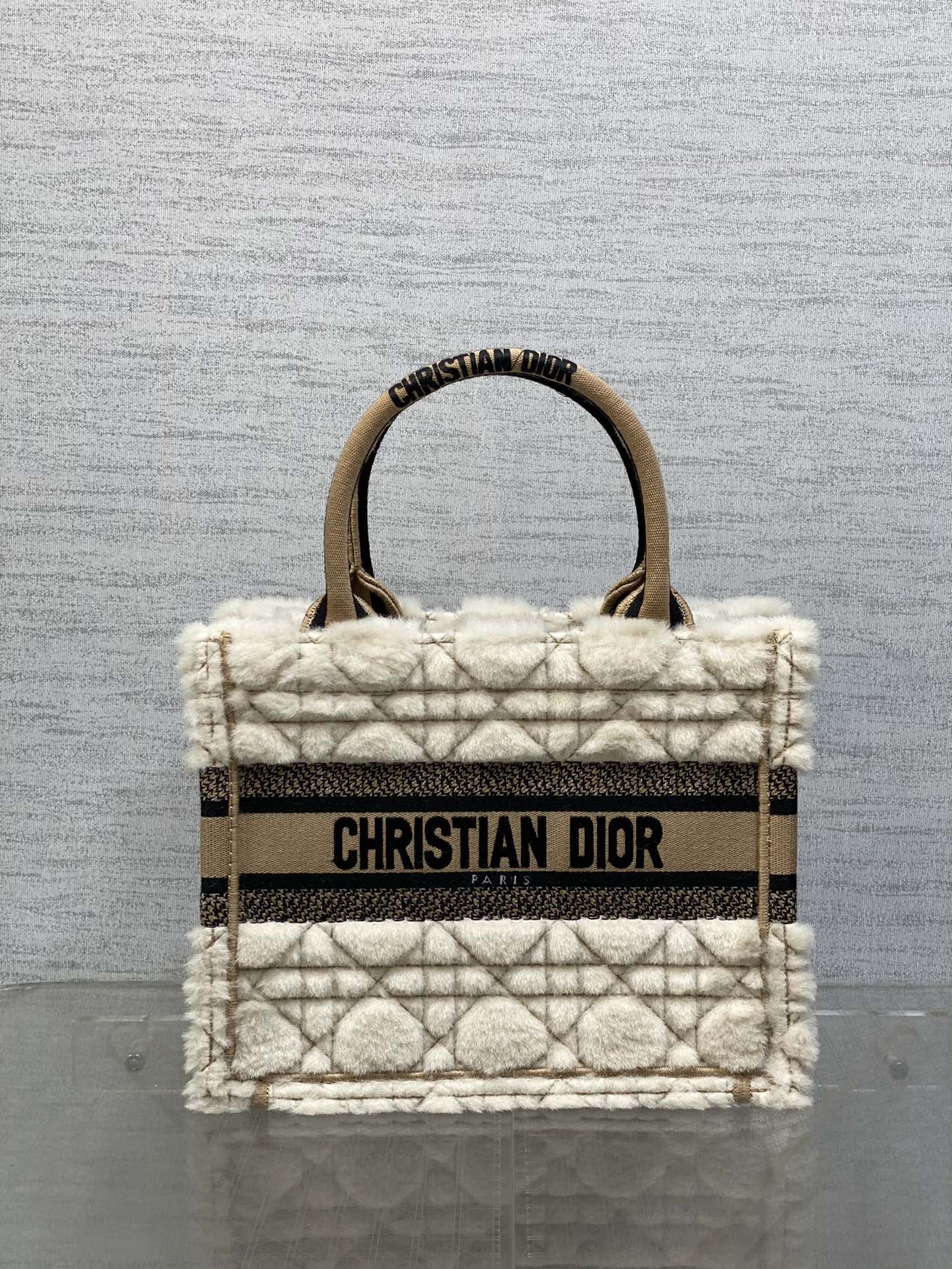 Dior Book Tote Small Plush Tote Bag