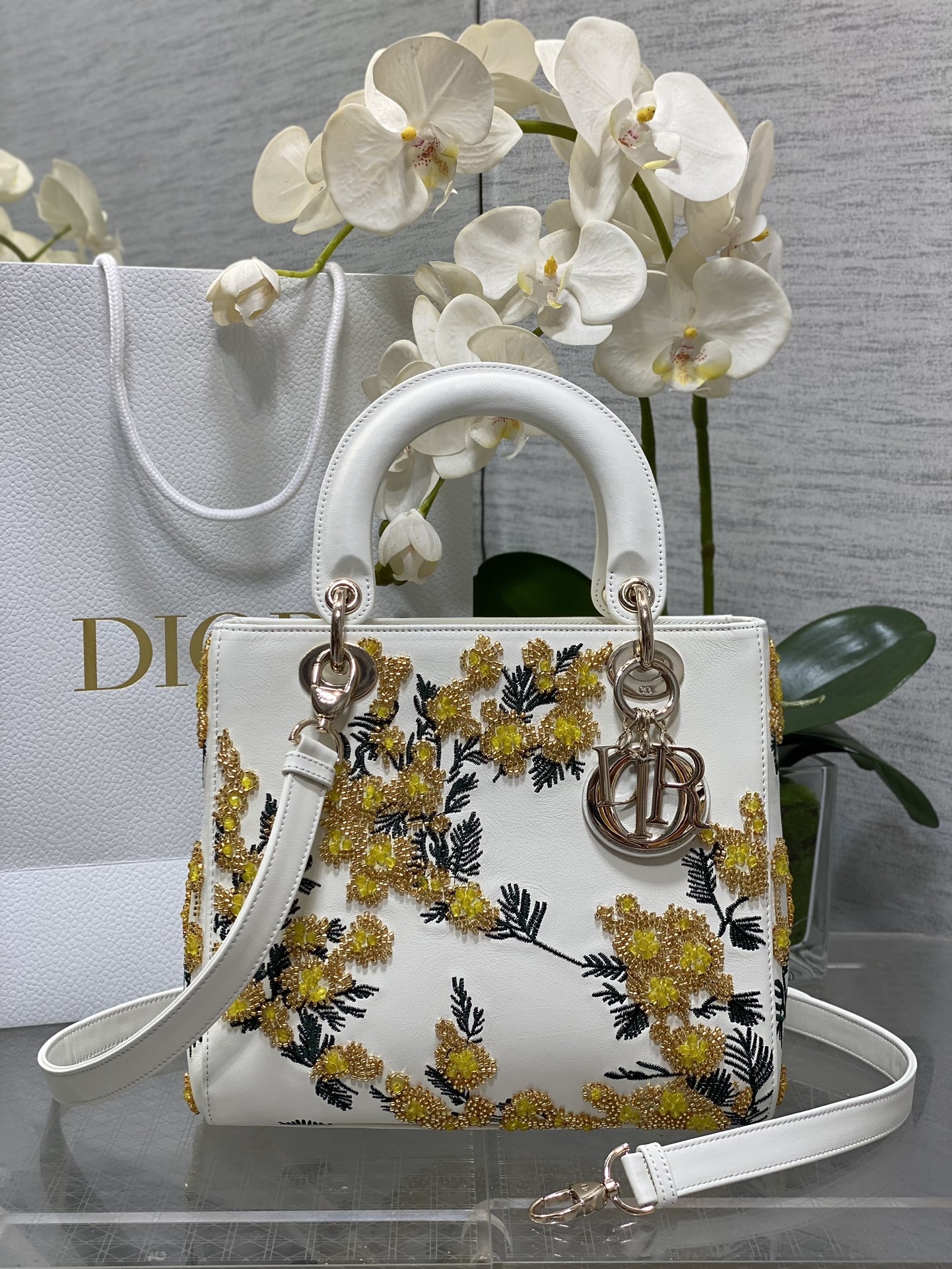 Dior Lady White shoulder everyday