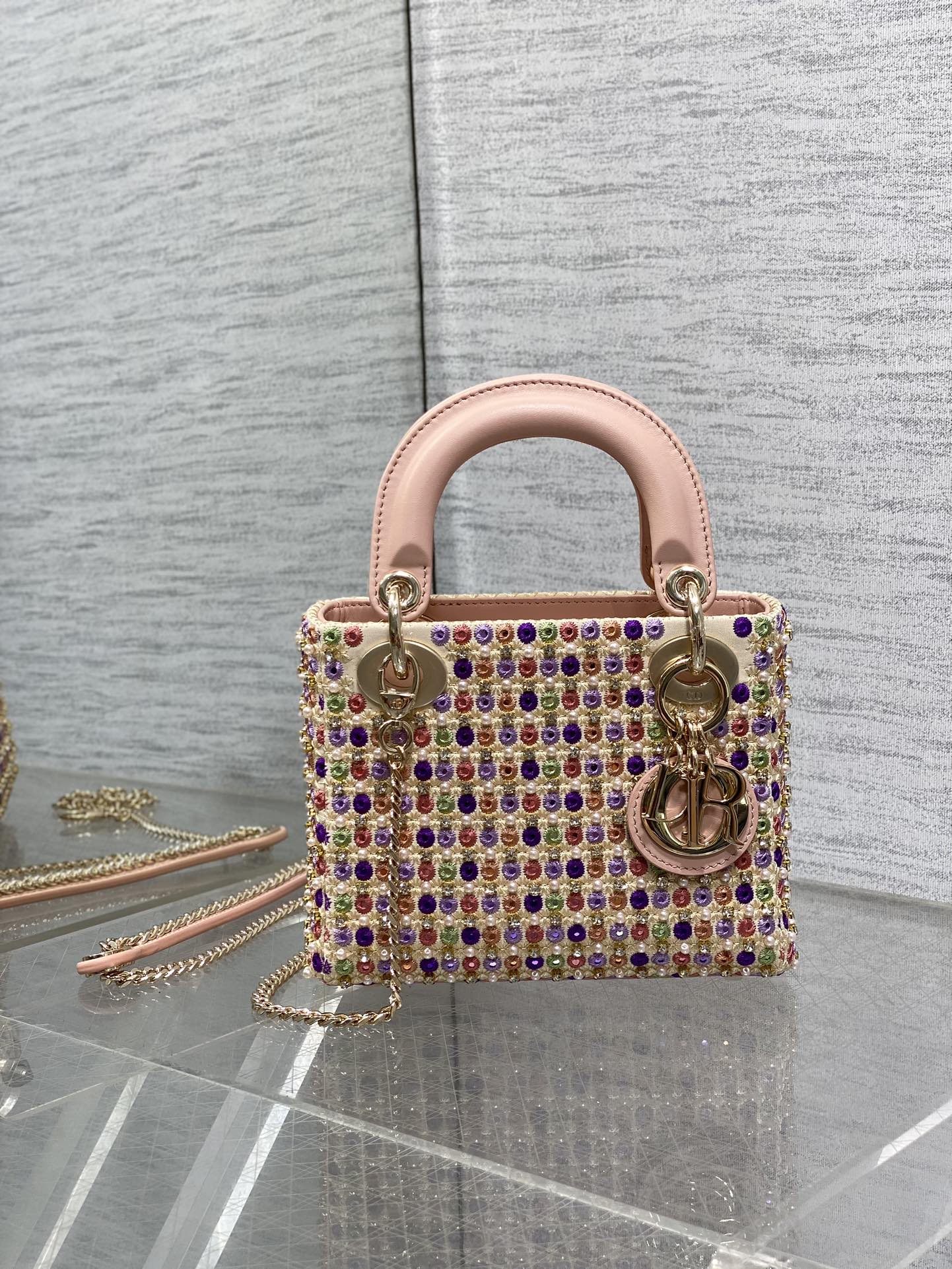 Dior Lady Handbags Crossbody & Shoulder Bags Embroidery