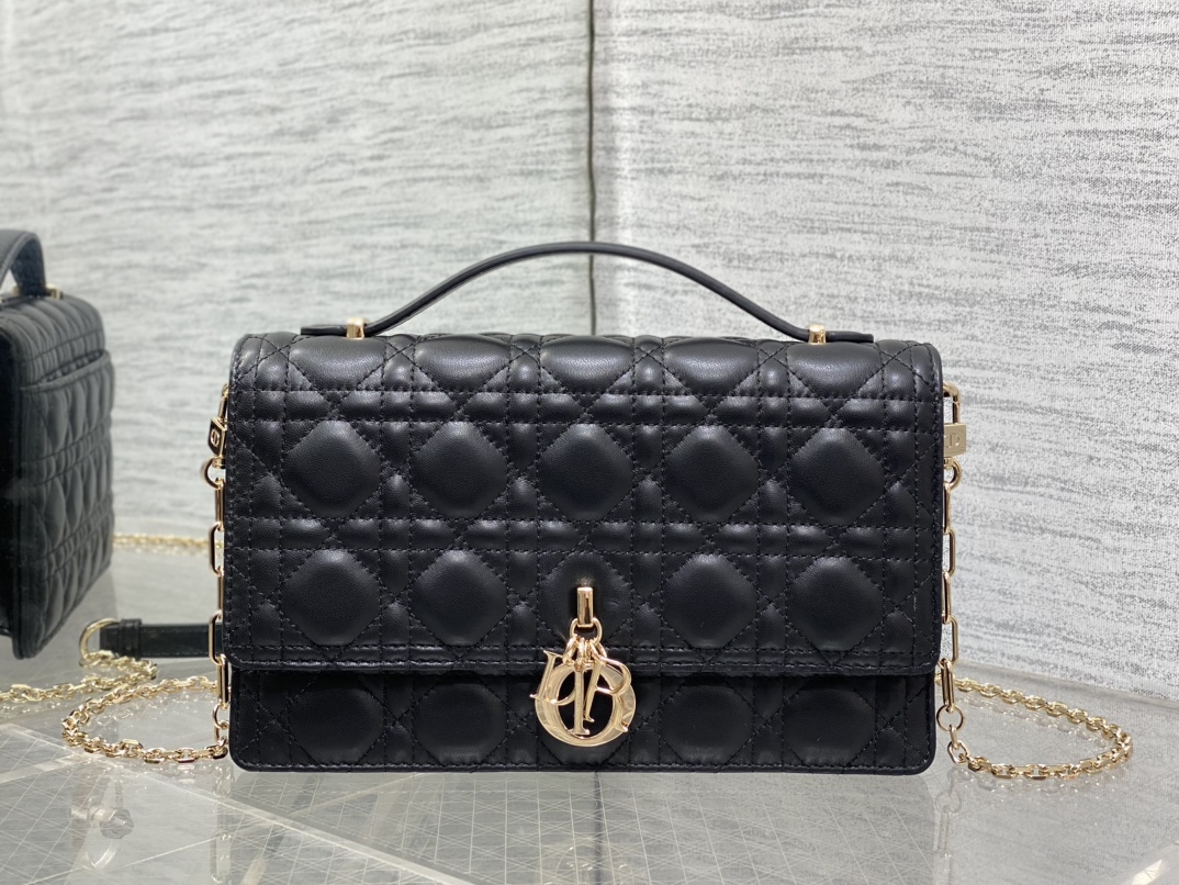 Dior Style Black Leather Clutch Lookbook Reference image 1