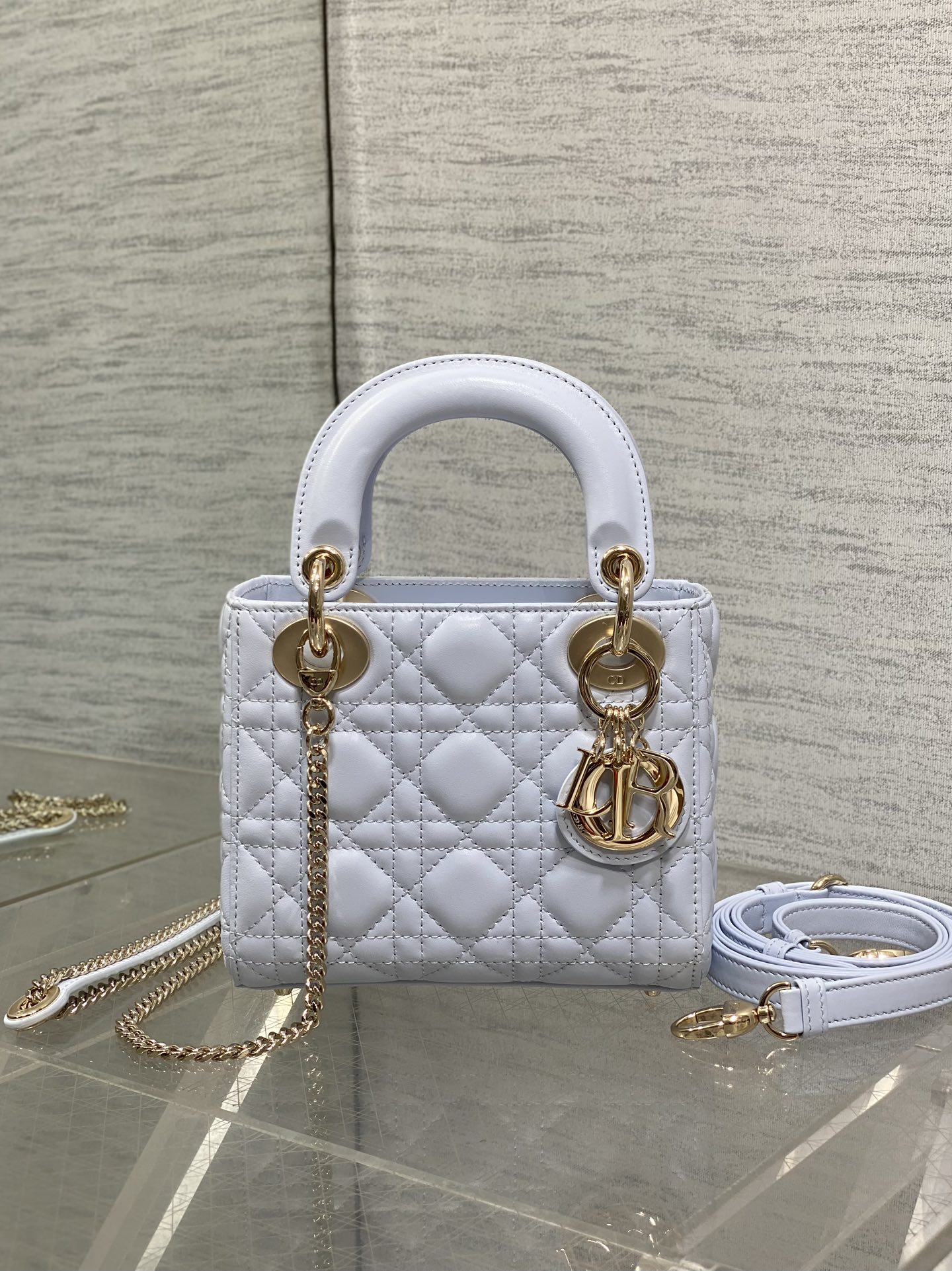 Classic Dior Lady Bag, Elegant Quilted Leather, Crossbody and Top Handle