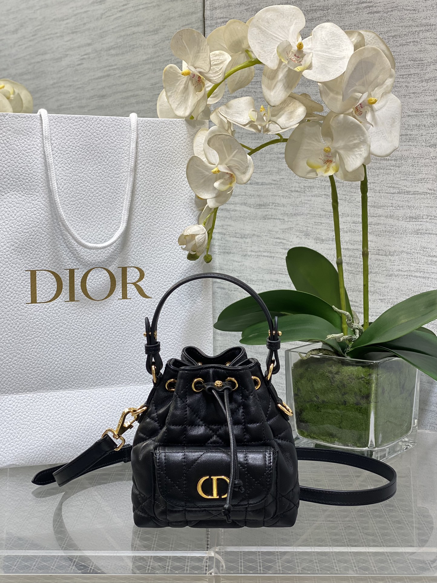 𝐂𝐚𝐫𝐨 bolso bombonera negro mini