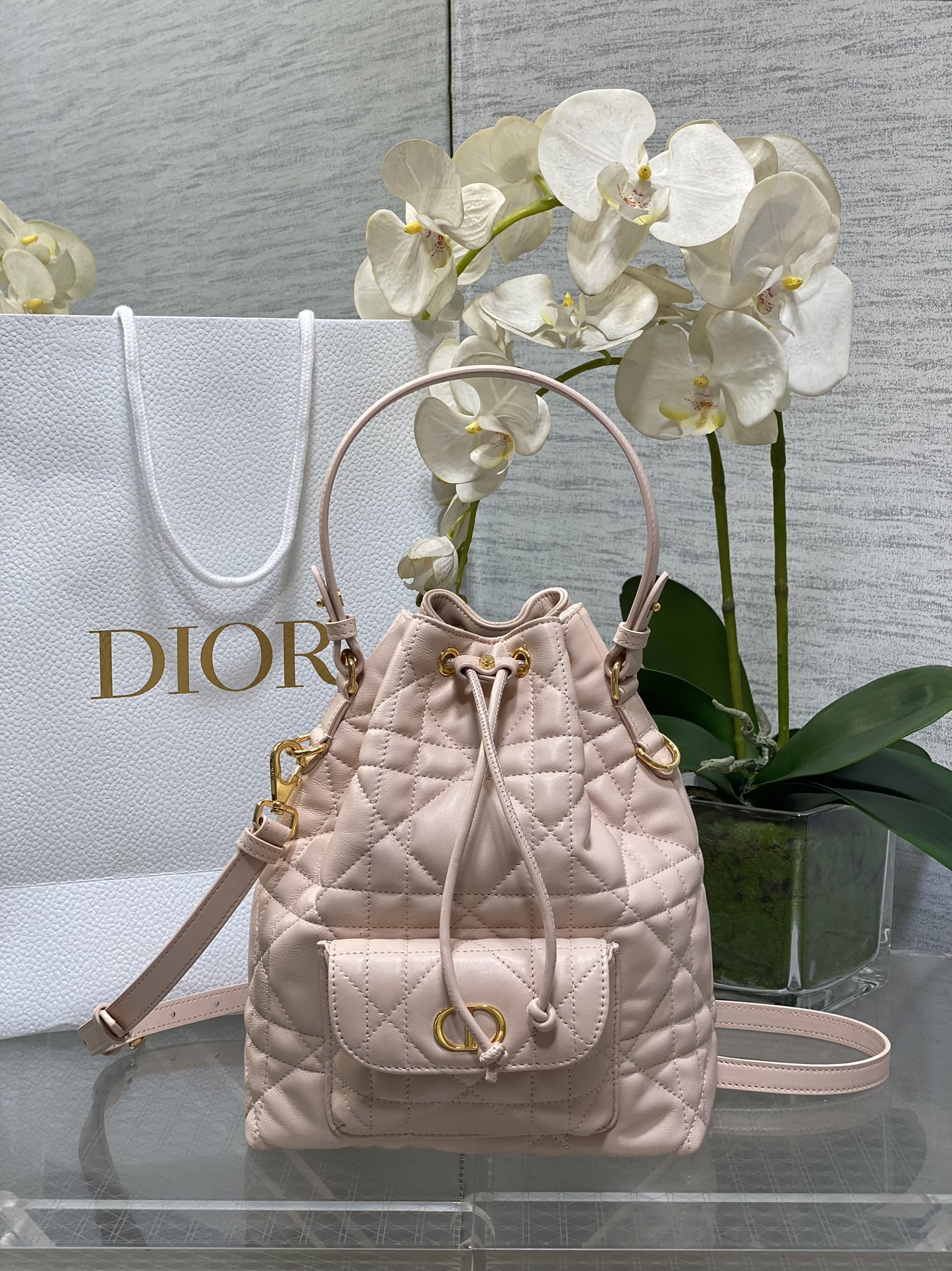 𝐂𝐚𝐫𝐨 bolso cubo rouge rosa talla pequeña
