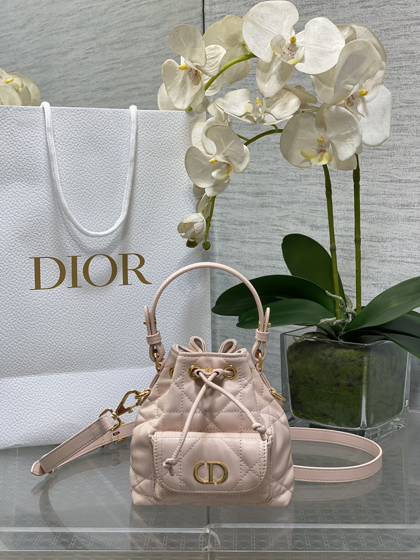 𝐂𝐚𝐫𝐨 bolso cubo rouge polvo mini