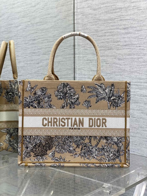 Christian Dior Book Tote Bag Medium Apricot Embroidery Summer Collection 1 Christian Dior Book Tote Bag Medium Apricot Embroidery Summer Collection
