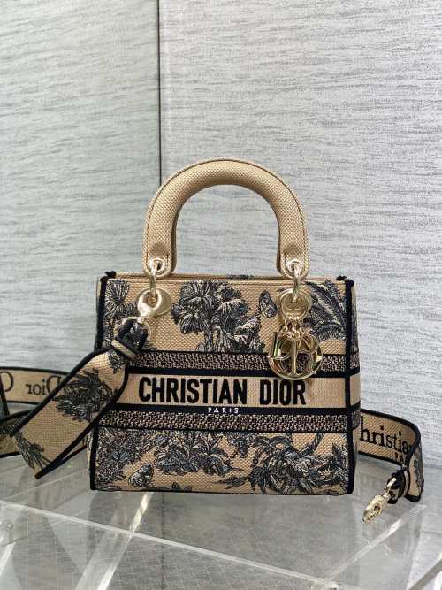 Christian Dior Lady D-Lite Bag: Embroidered Canvas, Spacious, and Stylish 1 Christian Dior Lady D-Lite Bag: Embroidered Canvas, Spacious, and Stylish