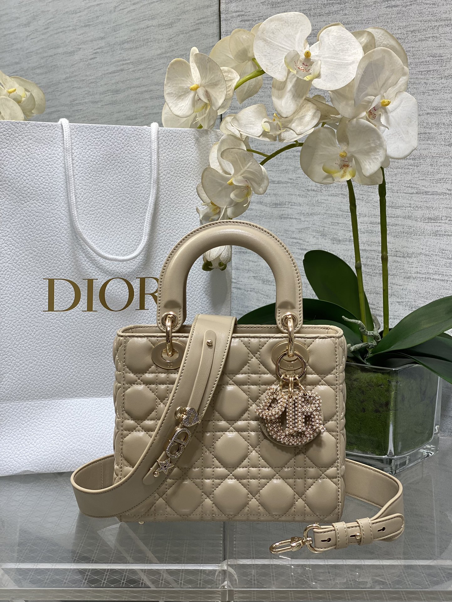 𝐋𝐚𝐝𝐲Bolso Princesa Diana con hebilla de perlas de edición limitada