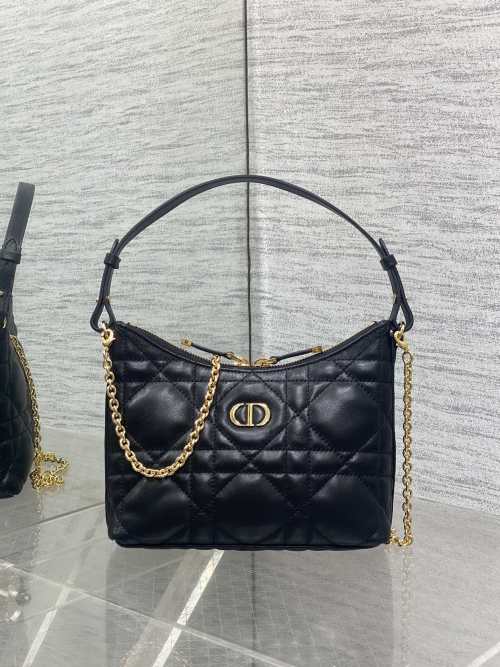 Dior Miss Dior Shoulder Bag Black Oblique Jacquard Mini Handbag