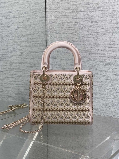 Dior Lady Dior Beaded Handbag, Elegant Top Handle Bag, 20 cm 1 Dior Lady Dior Beaded Handbag, Elegant Top Handle Bag, 20 cm