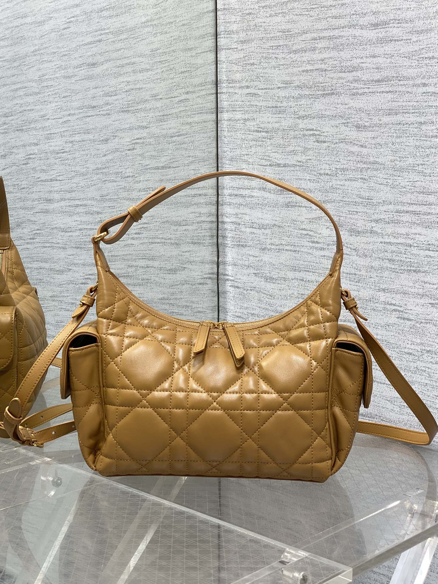 D-Dream Quilted Leather Shoulder Bag, Vintage Inspired, Soft Structure