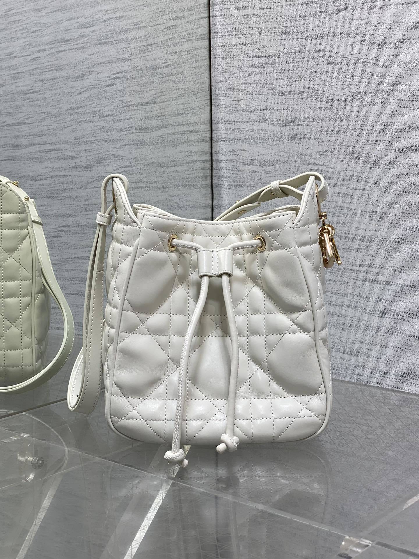 白色小号现货‼️Caro水桶包Motion系列,新款美包又上新了,进口小羊皮精心制作,精湛的工艺,经典的