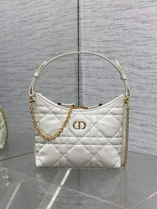 Dior Miss Dior White Lambskin Quilted Shoulder Baguette, 19 cm 1 Dior Miss Dior White Lambskin Quilted Shoulder Baguette, 19 cm