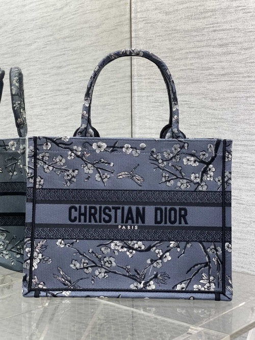 Christian Dior Book Tote Bag Medium Blue Multicolor Dior In Lights Embroidery 1 Christian Dior Book Tote Bag Medium Blue Multicolor Dior In Lights Embroidery