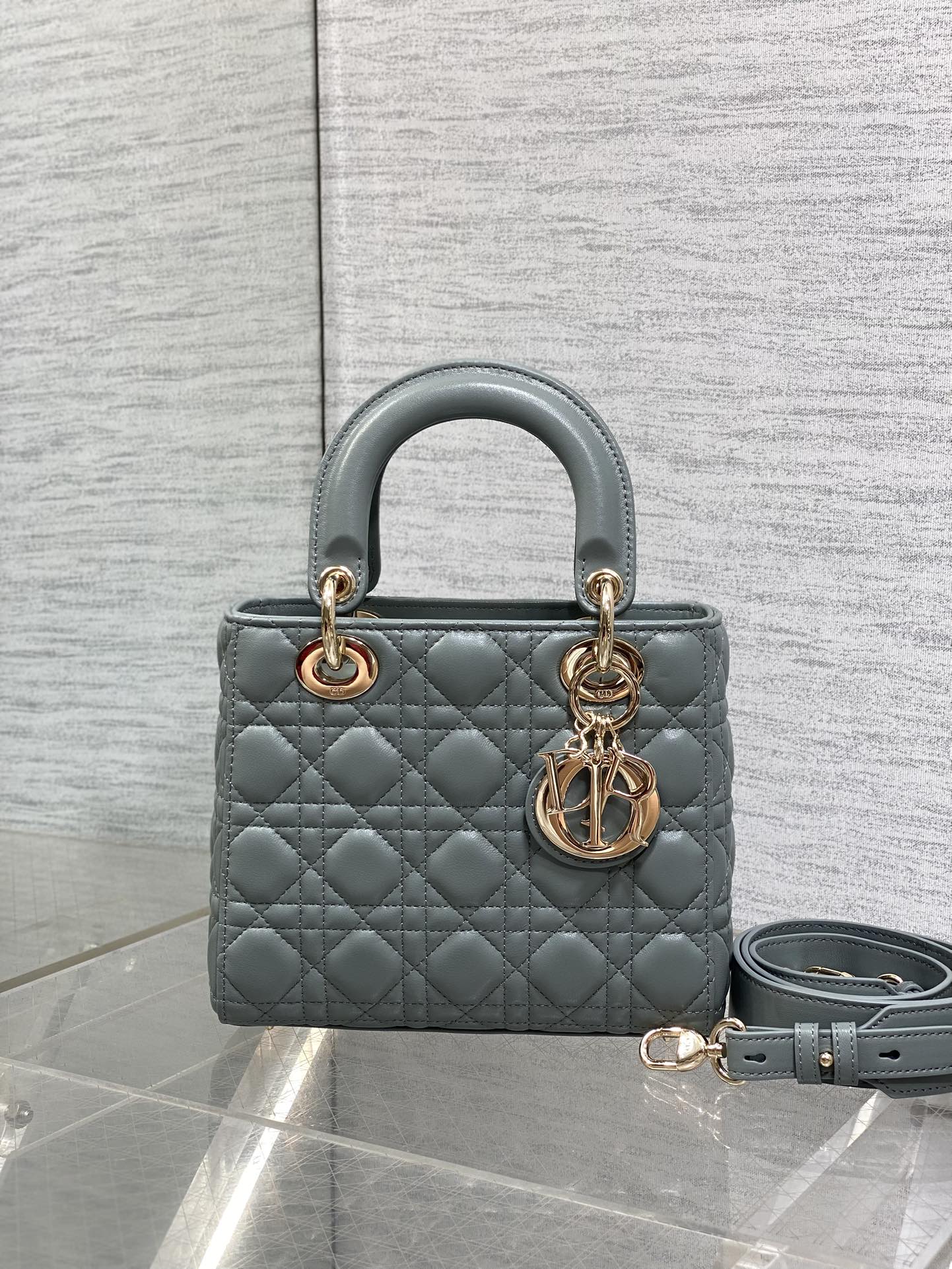 现货‼️Lady戴妃四格系列,经典的包形,甜美又不失优雅,春夏最新颜色,小清新风格🆕,搭配最新的字母肩带