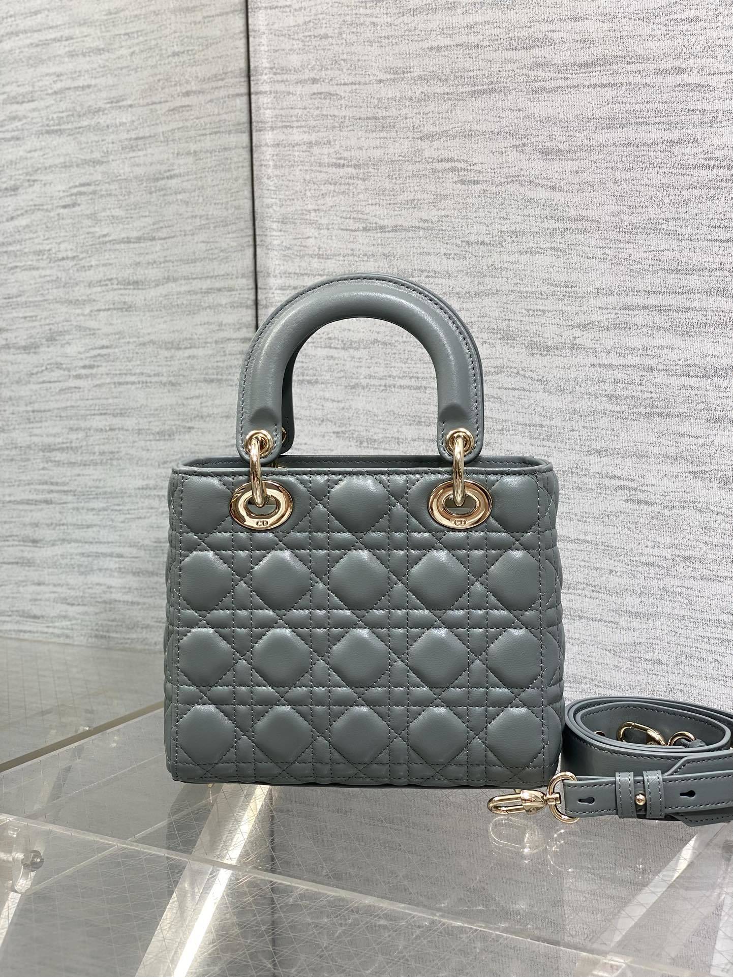 现货‼️Lady戴妃四格系列,经典的包形,甜美又不失优雅,春夏最新颜色,小清新风格🆕,搭配最新的字母肩带