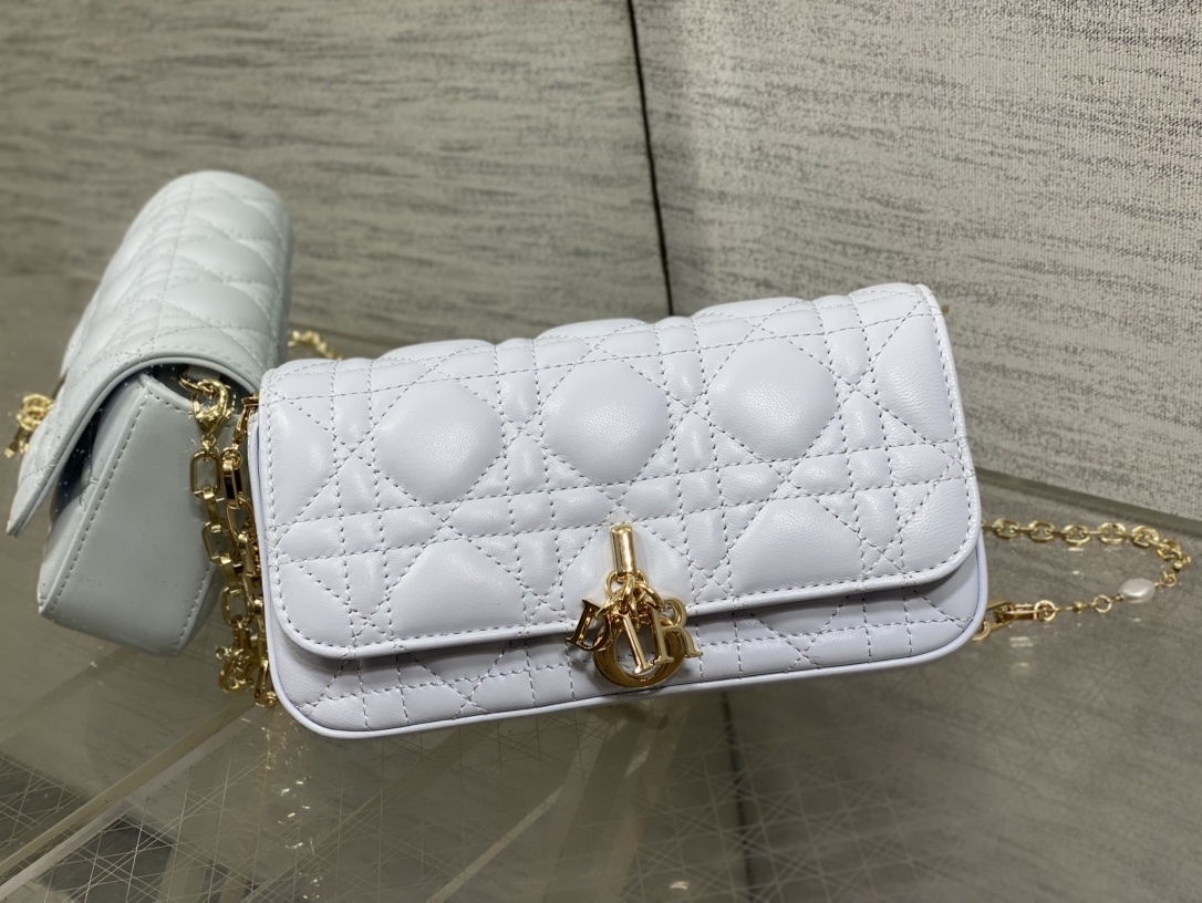 湖水蓝现货‼️最新珍珠链条包🆕标志性的藤纹格,经典的字母吊饰👏 搭配柔软的羊皮,优雅又时尚🙋 ,亮点在于