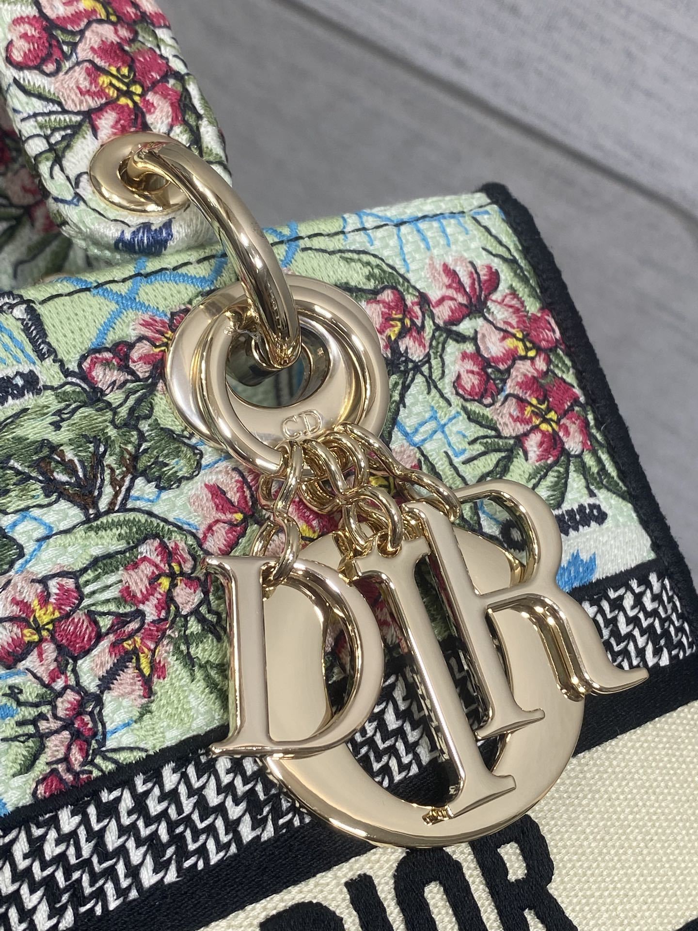 五格现货‼️ Lady最新夏季系列,简洁的拼色,精美绝伦的刺绣,让整个包非常亮眼,大容量的设计 ,凹造型