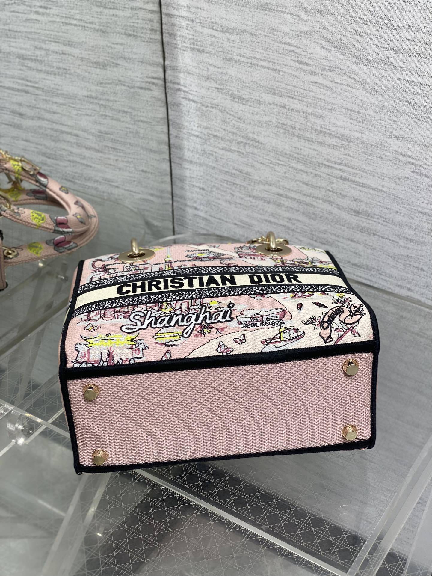 五格现货‼️ Lady最新夏季系列,简洁的拼色,精美绝伦的刺绣,让整个包非常亮眼,大容量的设计 ,凹造型