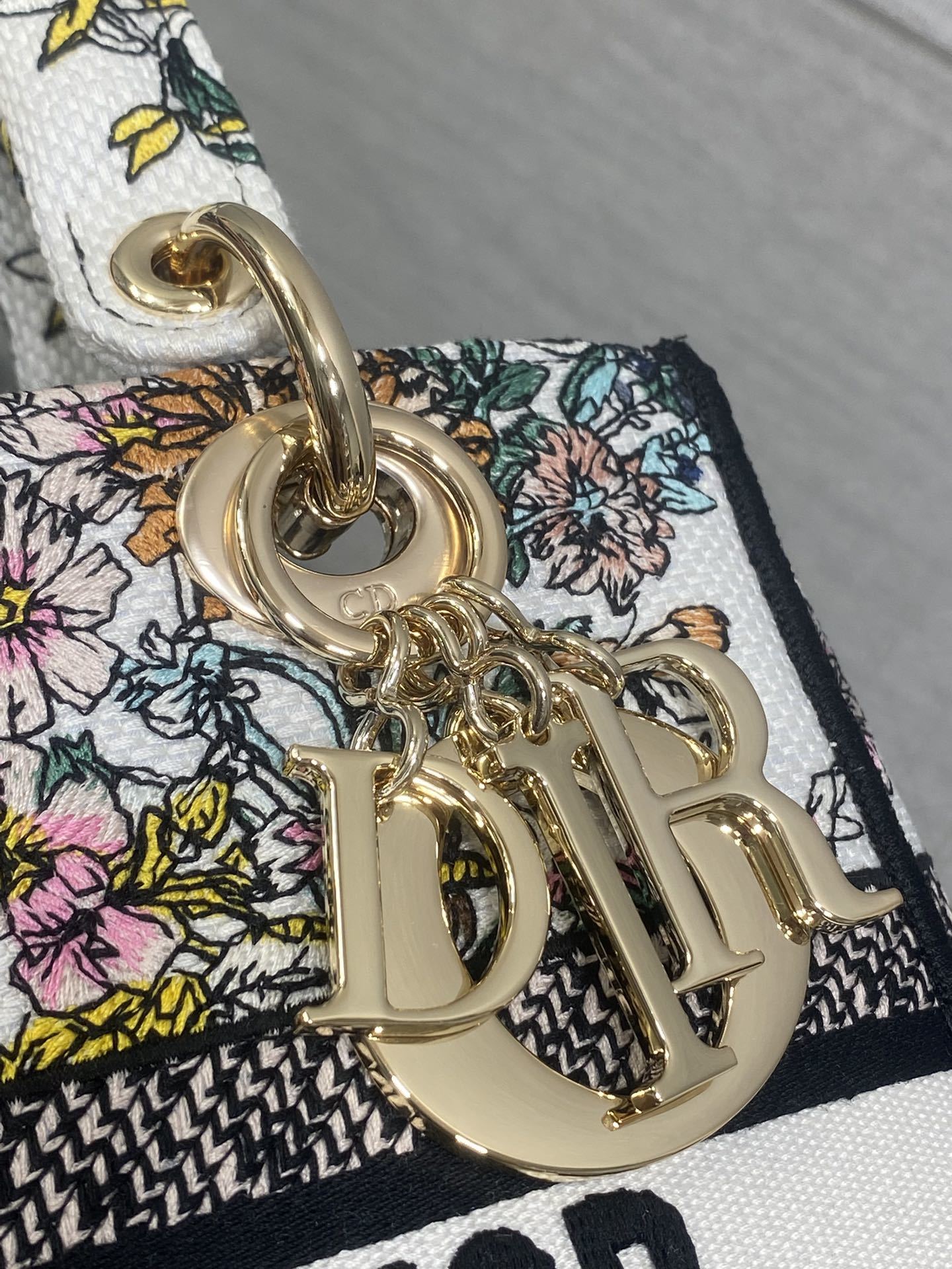 五格现货‼️ Lady最新夏季系列,简洁的拼色,精美绝伦的刺绣,让整个包非常亮眼,大容量的设计 ,凹造型