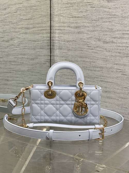 D-joy Mini Glacier Blue Lambskin Bag with Dual Straps - Elegant & Fashionable 1 D-joy Mini Glacier Blue Lambskin Bag with Dual Straps - Elegant & Fashionable