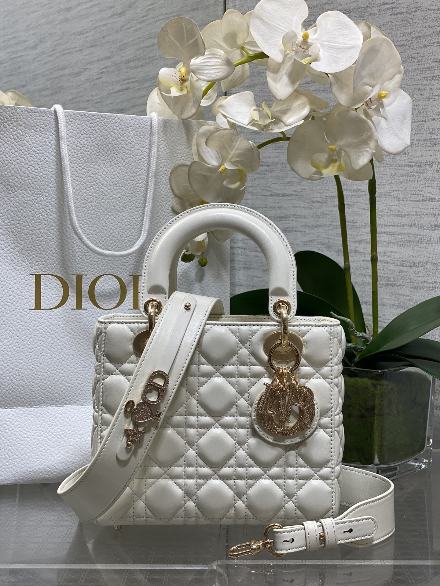𝐋𝐚𝐝𝐲Bolso Princesa Diana con hebilla de diamante de edición limitada