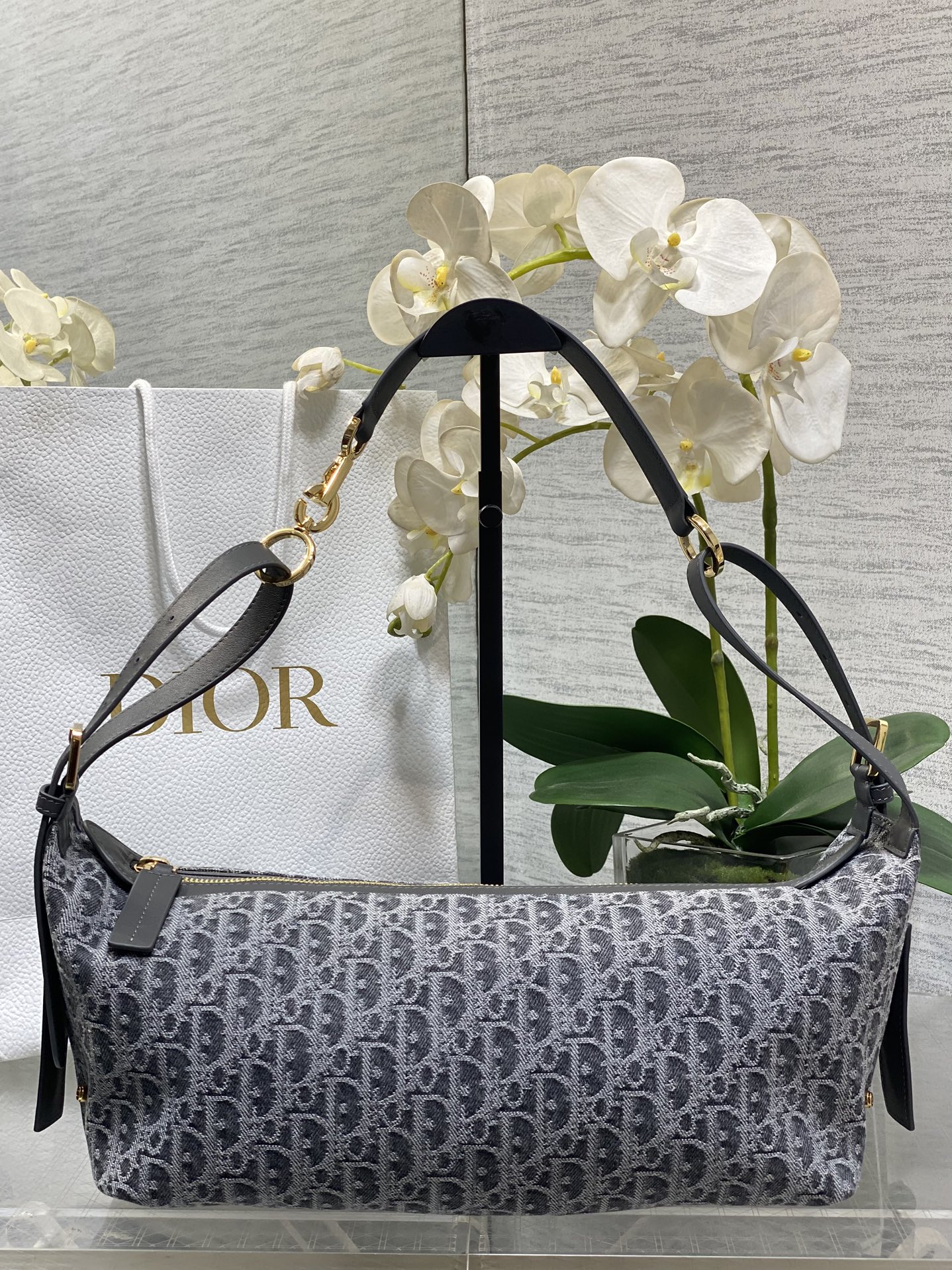 Dior Journey Dark Gray Oblique shoulder everyday