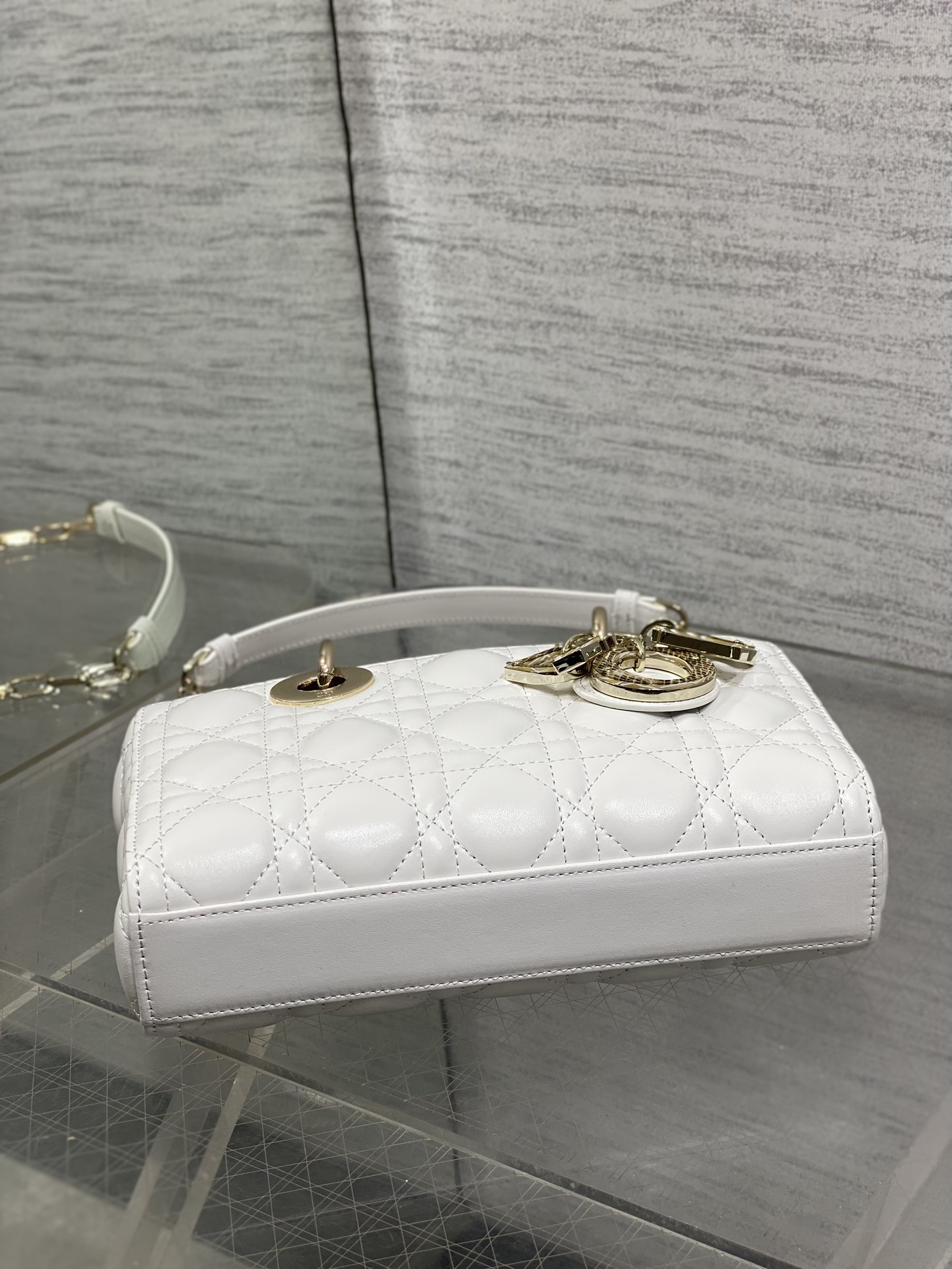 现货‼️Lady横版戴妃珍稀蛇皮配小羊皮闪亮登场，高雅又不失个性，非它莫属👏🏼，科普一下每条蛇皮的纹路都