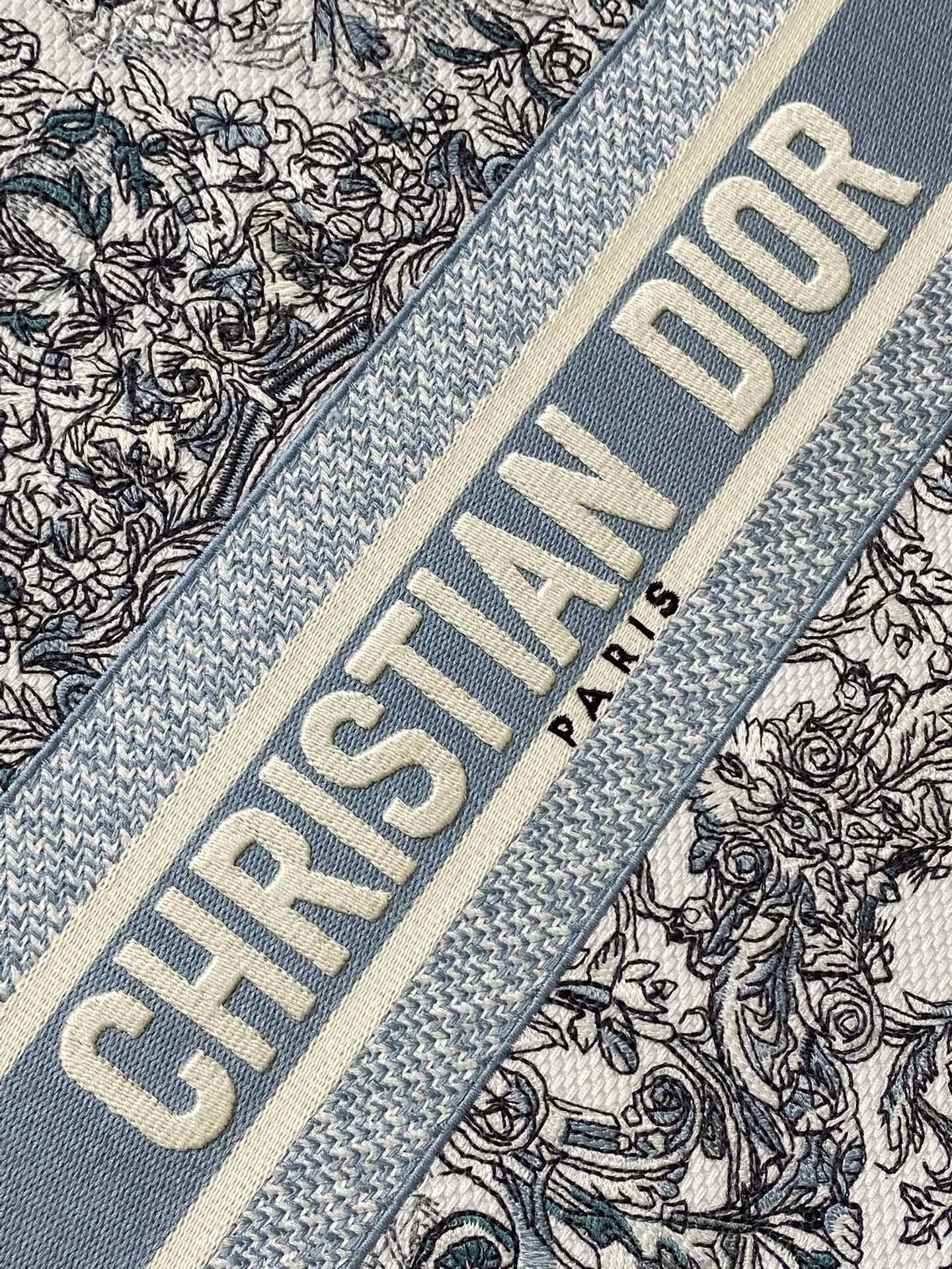 Dior Style Blue Tote Bag Lookbook Reference image 2