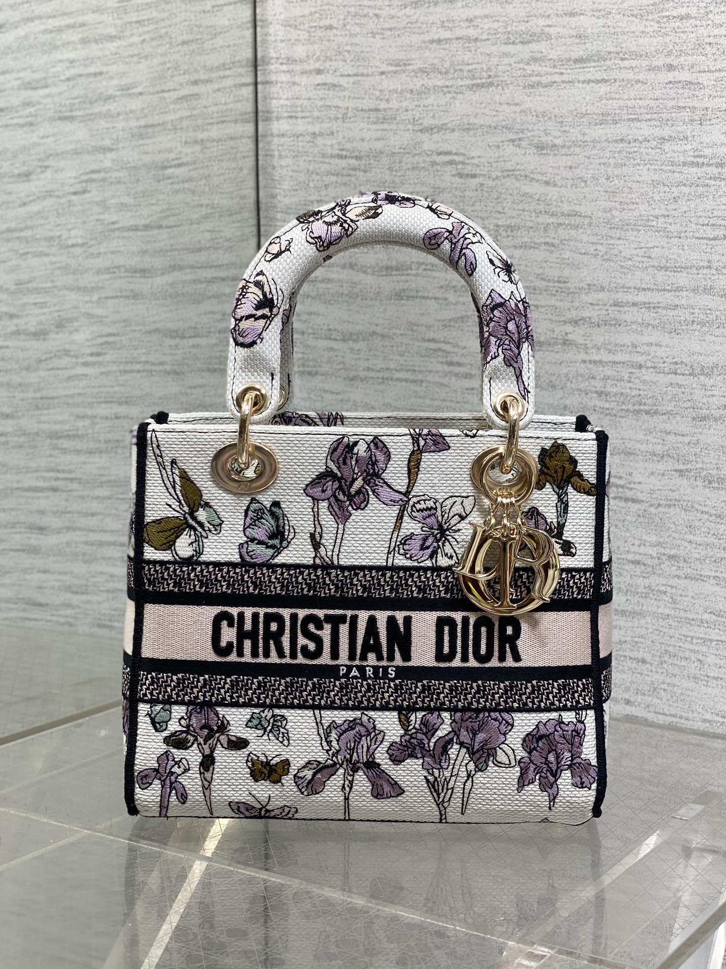 Dior Style White Canvas Top Handle Bag Lookbook Reference image 2