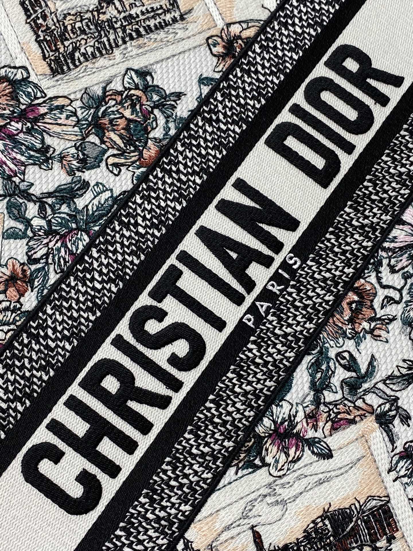 Dior Style Canvas Tote Bag Lookbook Reference image 2